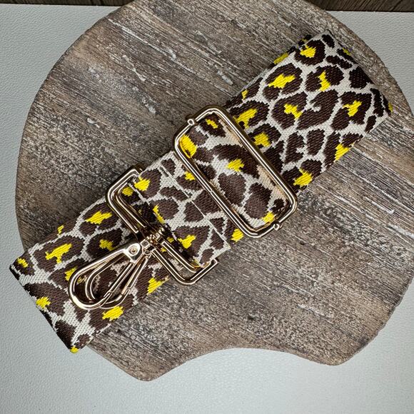 Wide Animal Print Purse Strap Adjustable Crossbody Guitar Strap NEW FAST SHIP - Picture 1 of 4